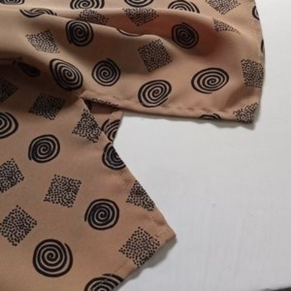 Milano Vintage Career Blouse - Size (XL) - Beige/Black - Picture 4 of 5
